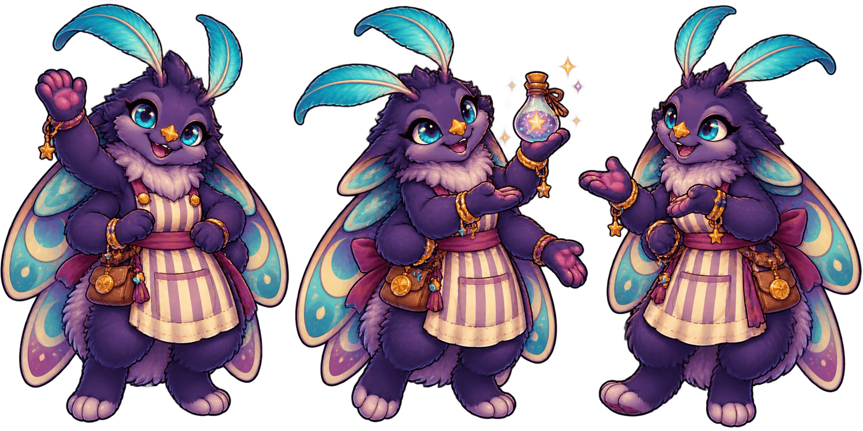 Comet, Brightbay's cheerful moon-moth shopkeeper